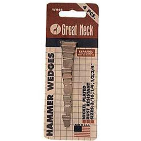 GREAT NECK Great Neck Saw 4 Pack Steel Hammer Wedges  WH4B WH4B